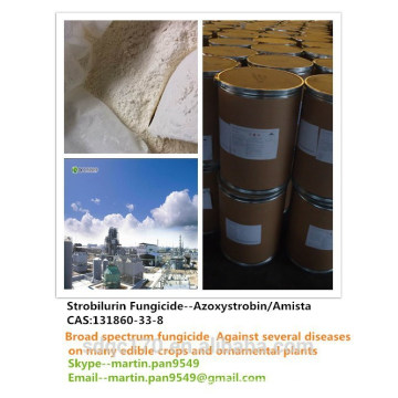 Good quality,popular fungicide, Azoxystrobin/Amista 98%TC, CAS 131860-33-8